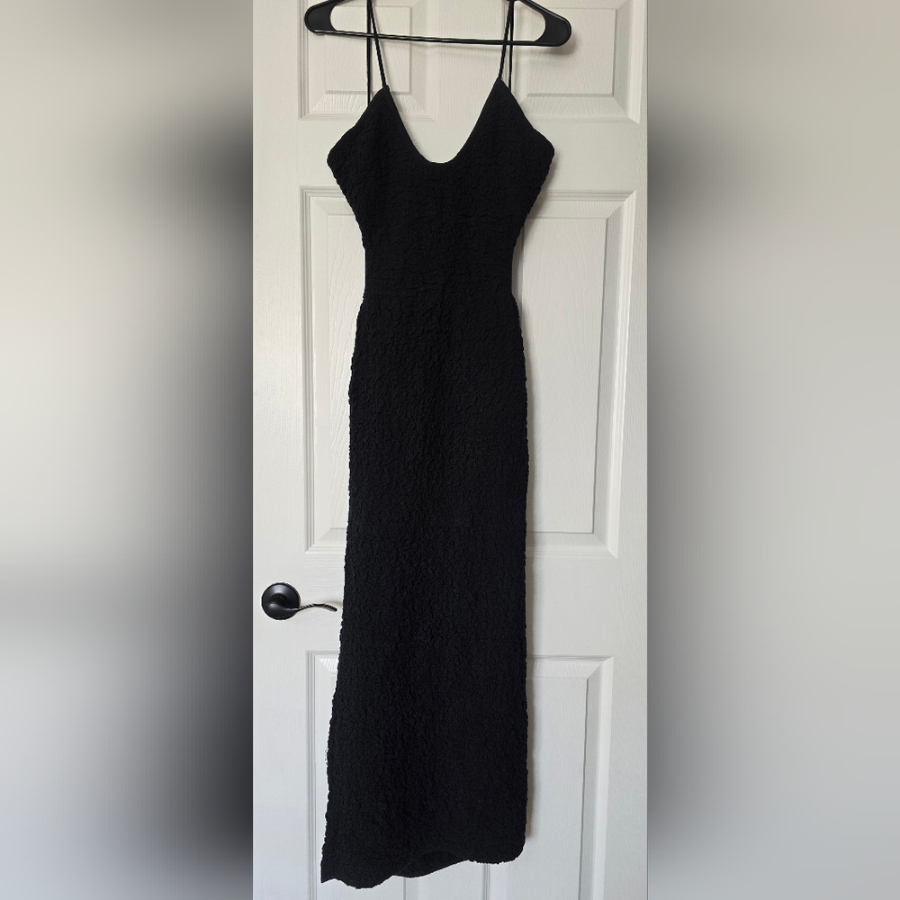 Free People Black Midi Dress